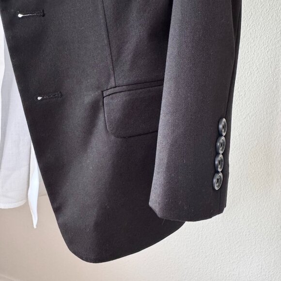 Calvin Klein Boys Black Suit Set 3 Piece Formal Outfit + Dress Shirt Sz 8 | Wedd - Picture 6 of 16